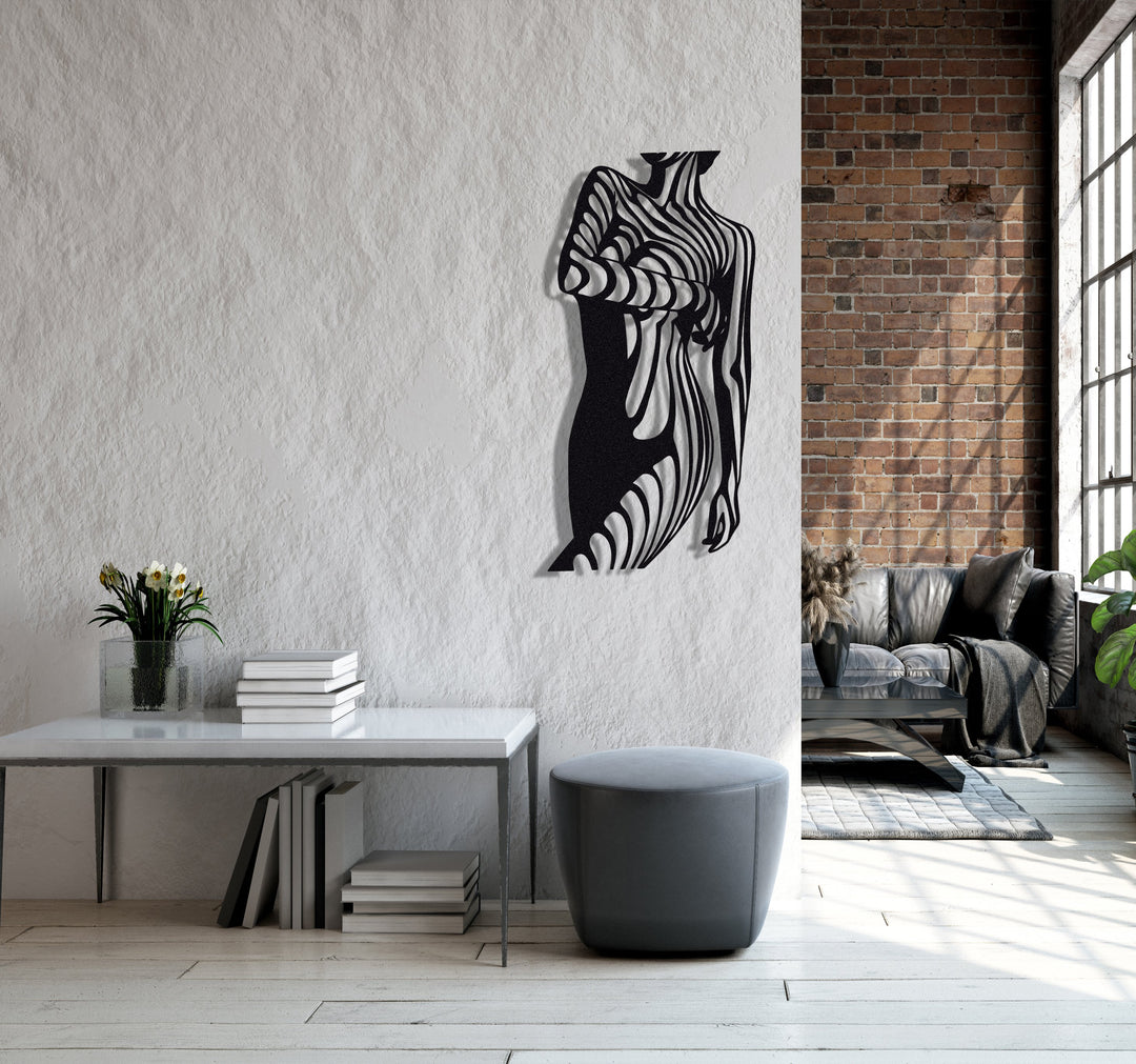 ・"Woman Body Lines"・Premium Metal Wall Art - Limited Edition | Artdesigna Glass Printing Wall Arts.