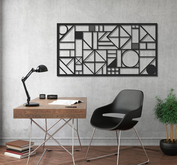 ・"Abstract Lines Landscape"・Premium Metal Wall Art - Limited Edition | Artdesigna Glass Printing Wall Arts.