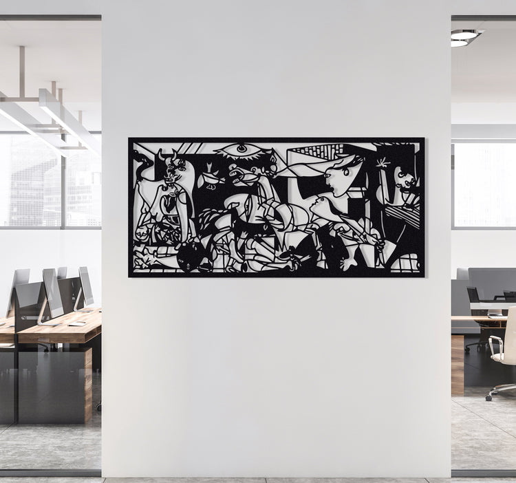 ・"Guernica Pablo Picasso"・Premium Metal Wall Art - Limited Edition | Artdesigna Glass Printing Wall Arts.