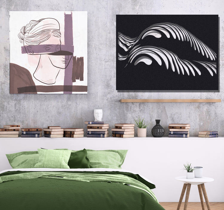 ・"Body Lines X"・Premium Metal Wall Art - Limited Edition | Artdesigna Glass Printing Wall Arts.