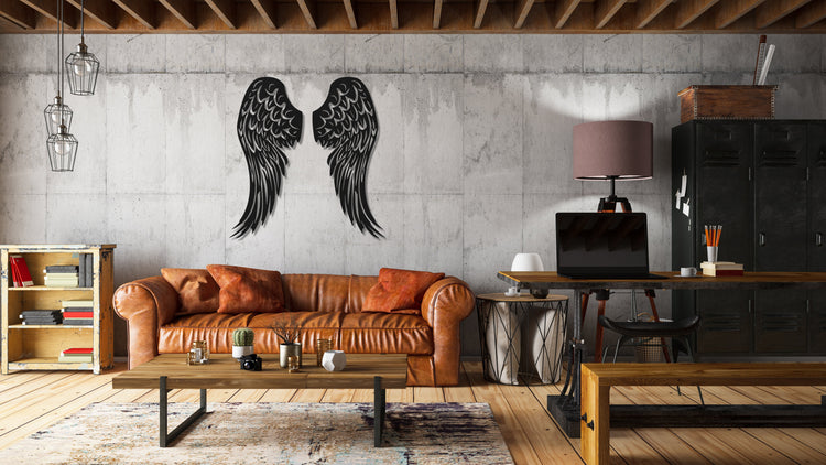 ・"Angel Wings"・Premium Metal Wall Art - Limited Edition | Artdesigna Glass Printing Wall Arts.