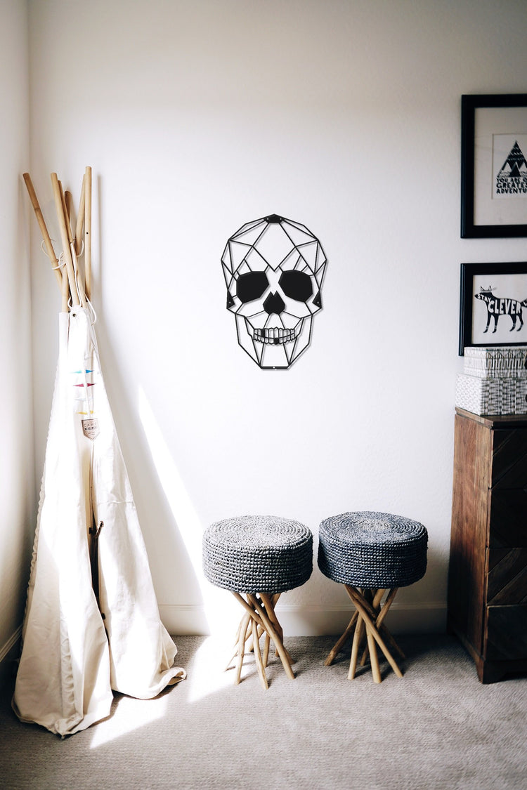 ・"Skull"・Premium Metal Wall Art - Limited Edition | Artdesigna Glass Printing Wall Arts.