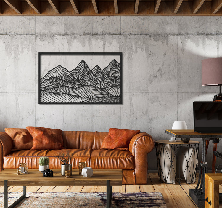 ・"Huge Mountains"・Premium Metal Wall Art - Limited Edition | Artdesigna Glass Printing Wall Arts.