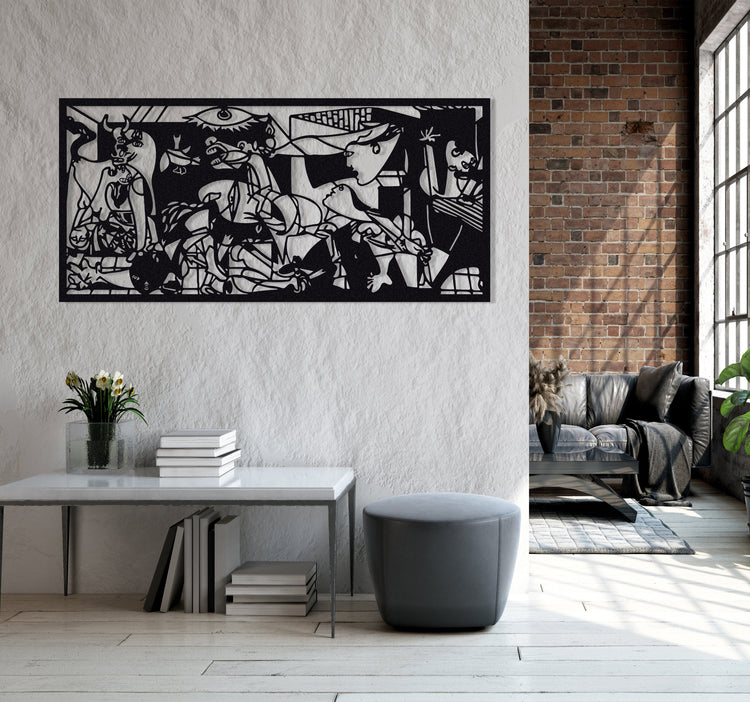 ・"Guernica Pablo Picasso"・Premium Metal Wall Art - Limited Edition | Artdesigna Glass Printing Wall Arts.