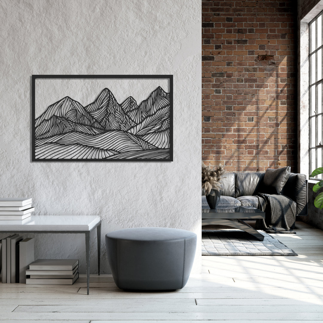 ・"Huge Mountains"・Premium Metal Wall Art - Limited Edition | Artdesigna Glass Printing Wall Arts.