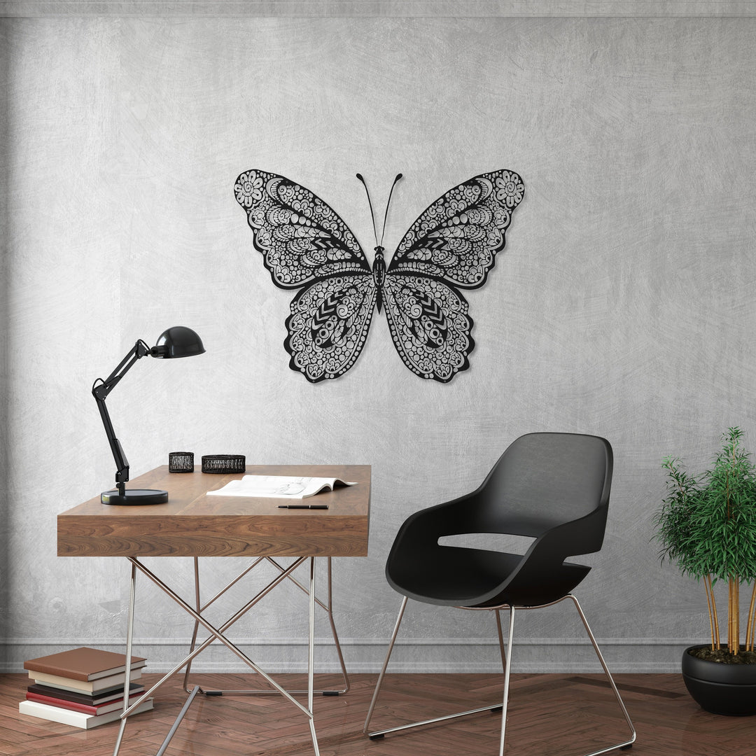 ・"Butterfly"・Premium Metal Wall Art - Limited Edition | Artdesigna Glass Printing Wall Arts.