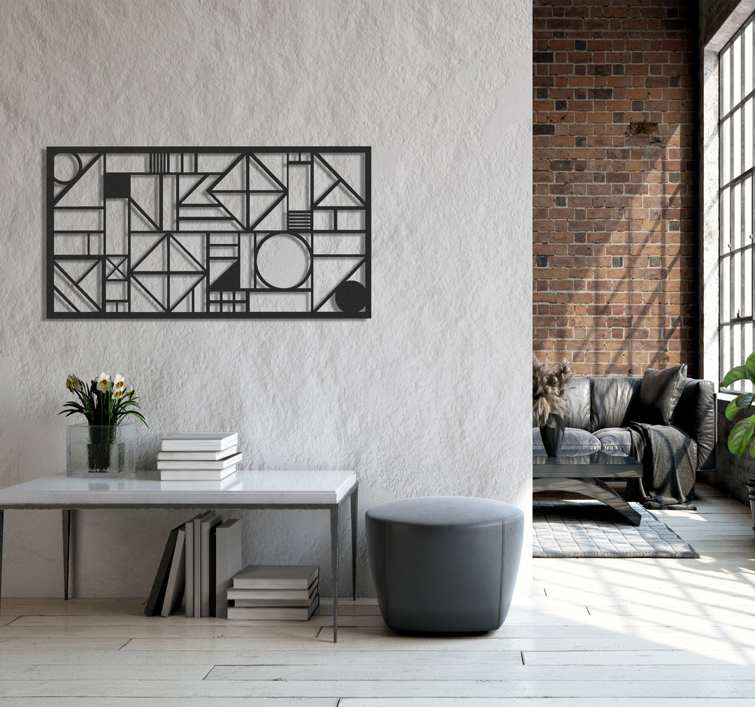 ・"Abstract Lines Landscape"・Premium Metal Wall Art - Limited Edition | Artdesigna Glass Printing Wall Arts.