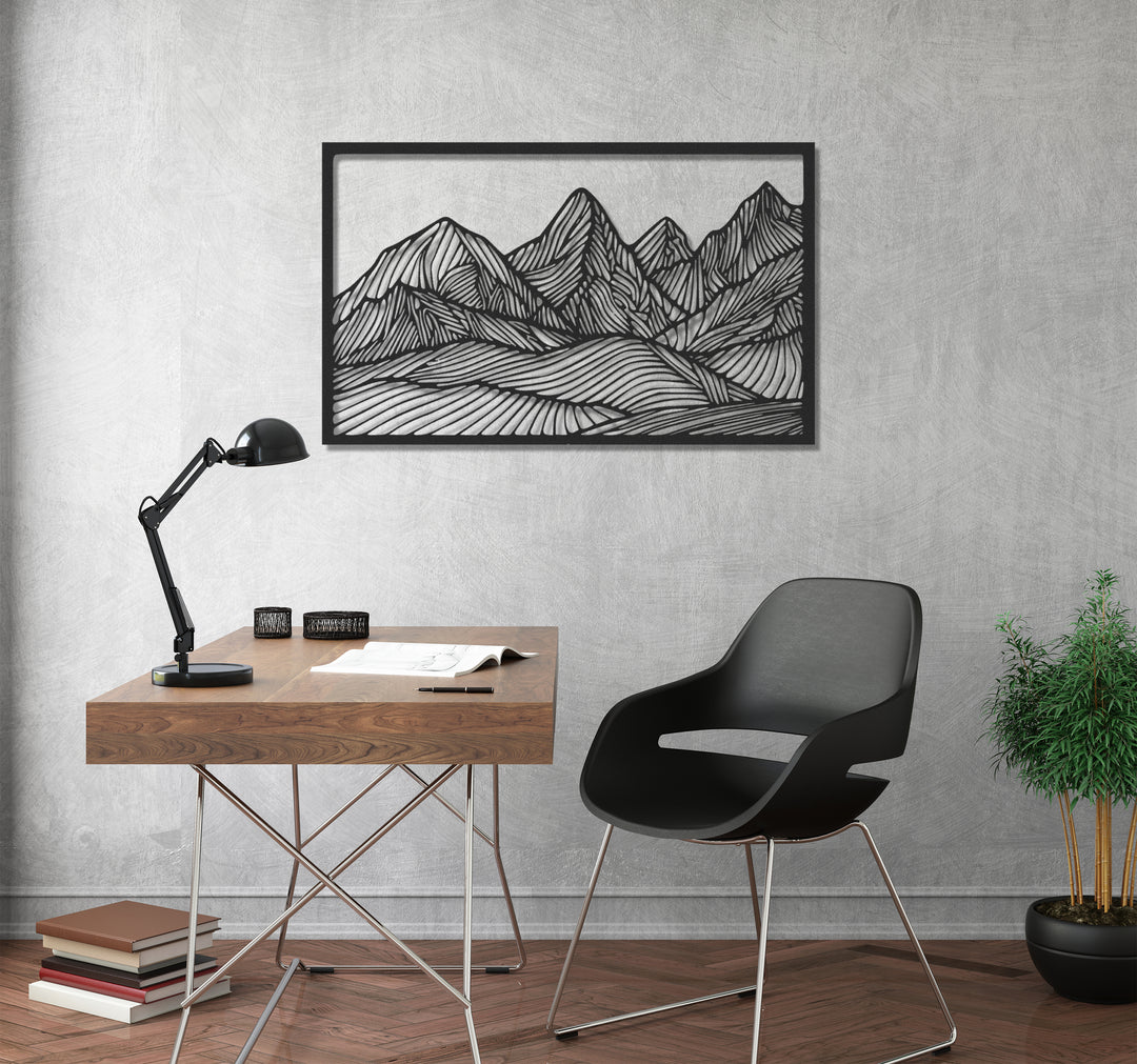 ・"Huge Mountains"・Premium Metal Wall Art - Limited Edition | Artdesigna Glass Printing Wall Arts.