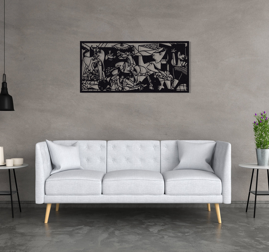 ・"Guernica Pablo Picasso"・Premium Metal Wall Art - Limited Edition | Artdesigna Glass Printing Wall Arts.