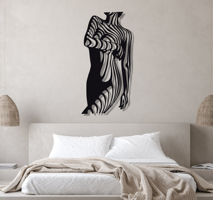 ・"Woman Body Lines"・Premium Metal Wall Art - Limited Edition | Artdesigna Glass Printing Wall Arts.