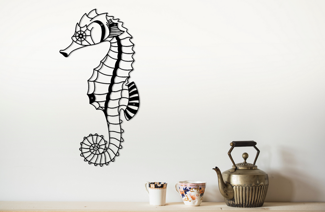 ・"SeaHorse"・Premium Metal Wall Art - Limited Edition | Artdesigna Glass Printing Wall Arts.