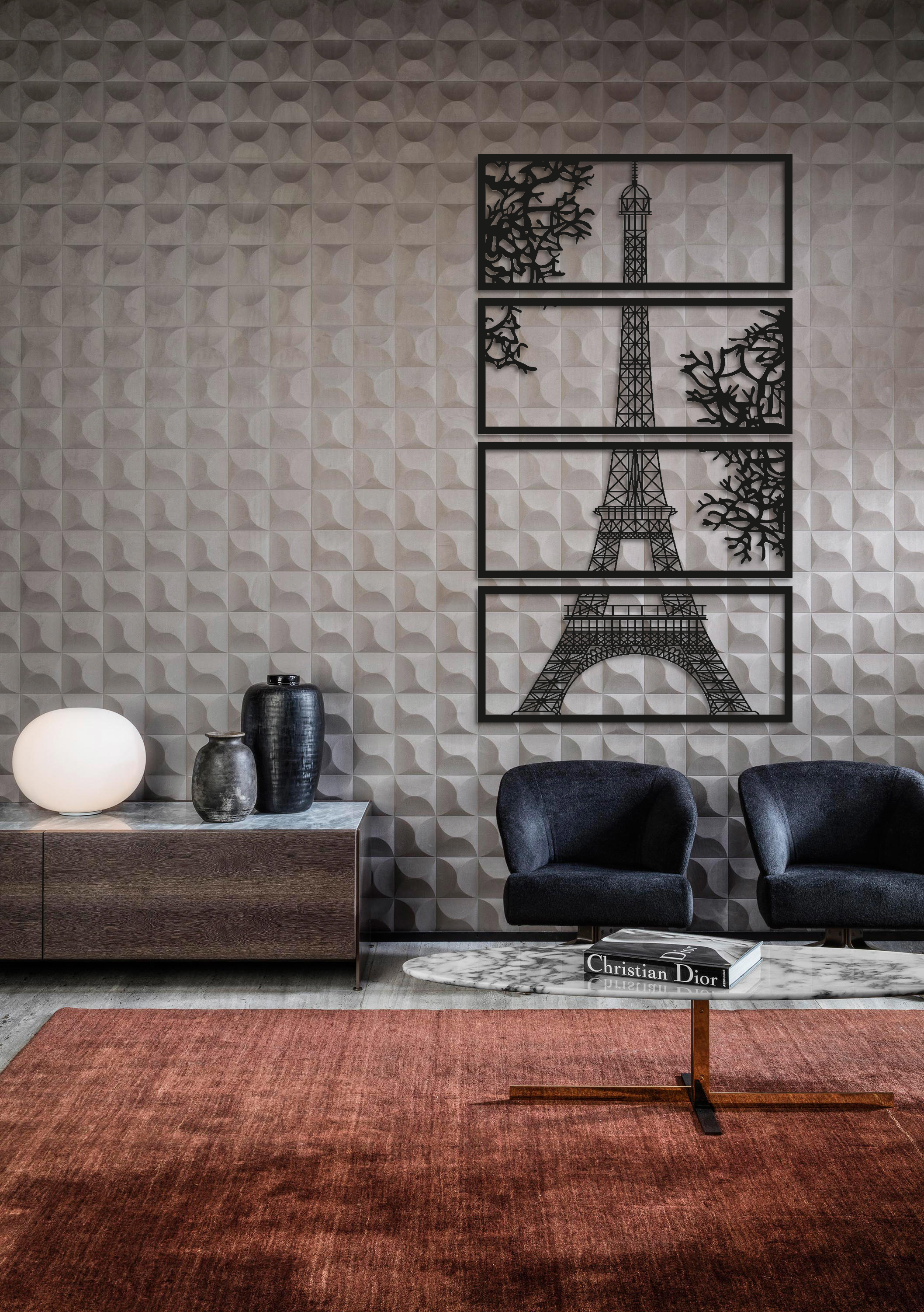 ・"Eiffel Tower"・Premium Metal Wall Art - Limited Edition | Artdesigna Glass Printing Wall Arts.