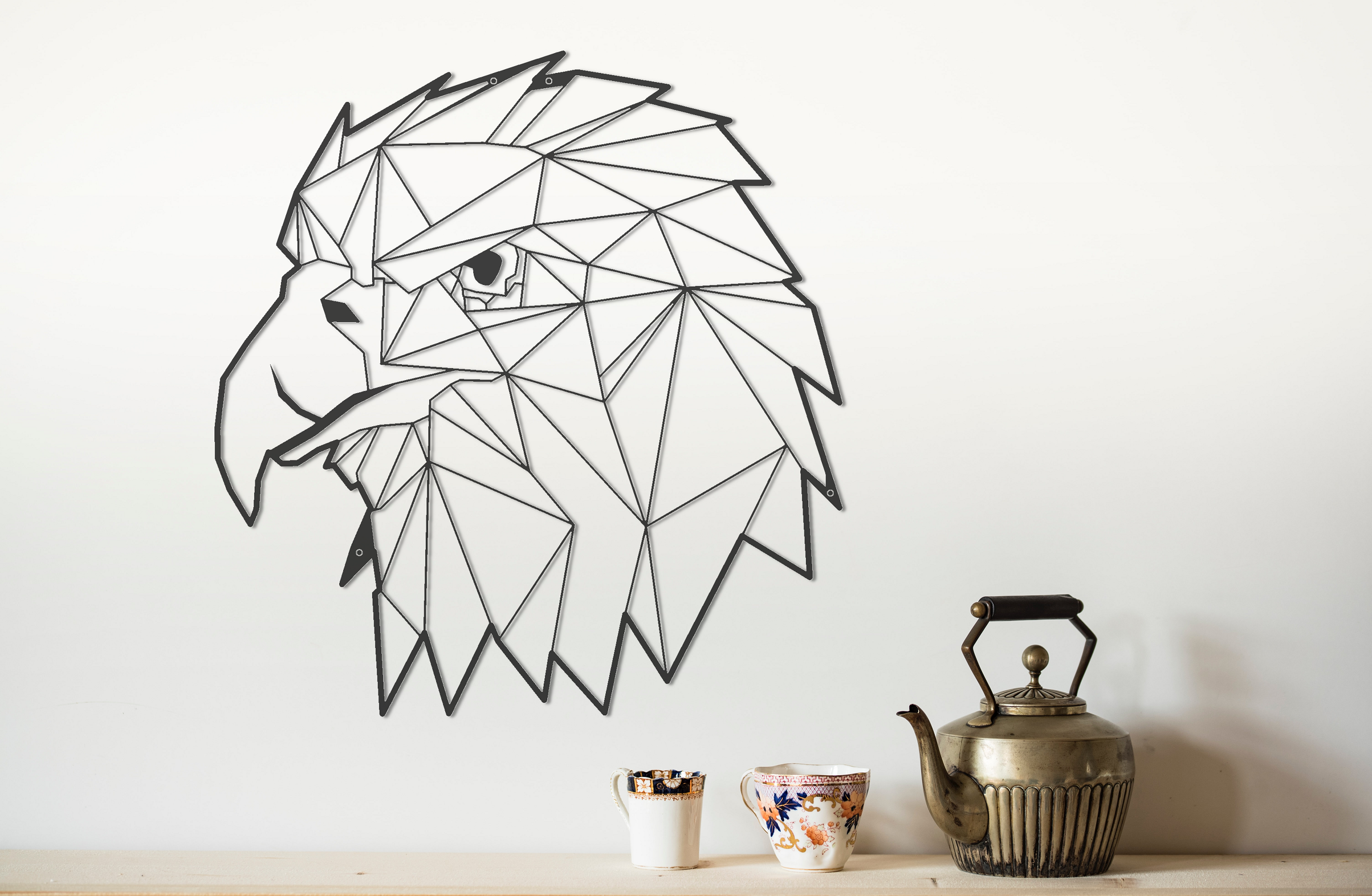 ・"Eagle Head"・Premium Metal Wall Art - Limited Edition | Artdesigna Glass Printing Wall Arts.