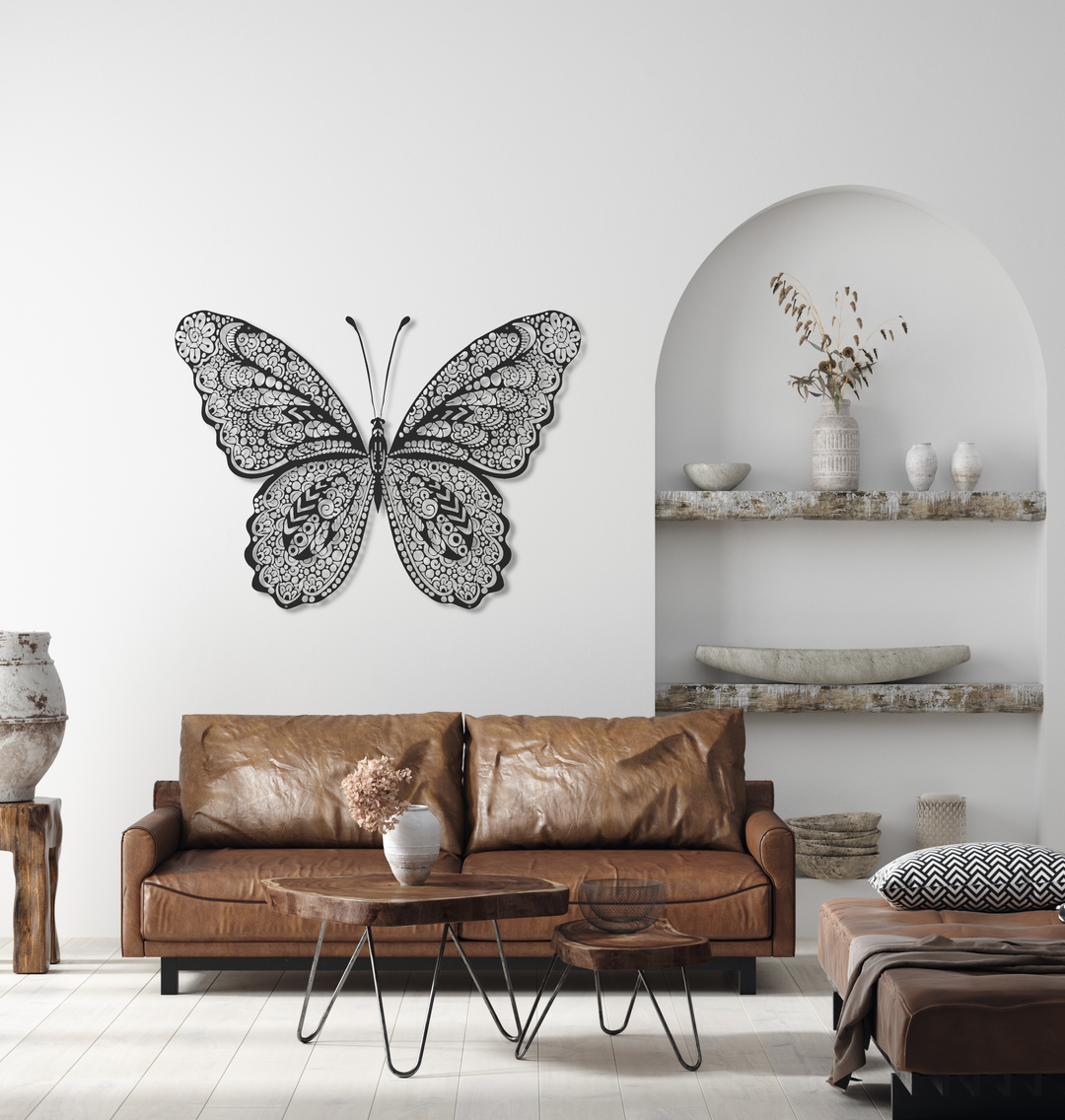 ・"Butterfly"・Premium Metal Wall Art - Limited Edition | Artdesigna Glass Printing Wall Arts.