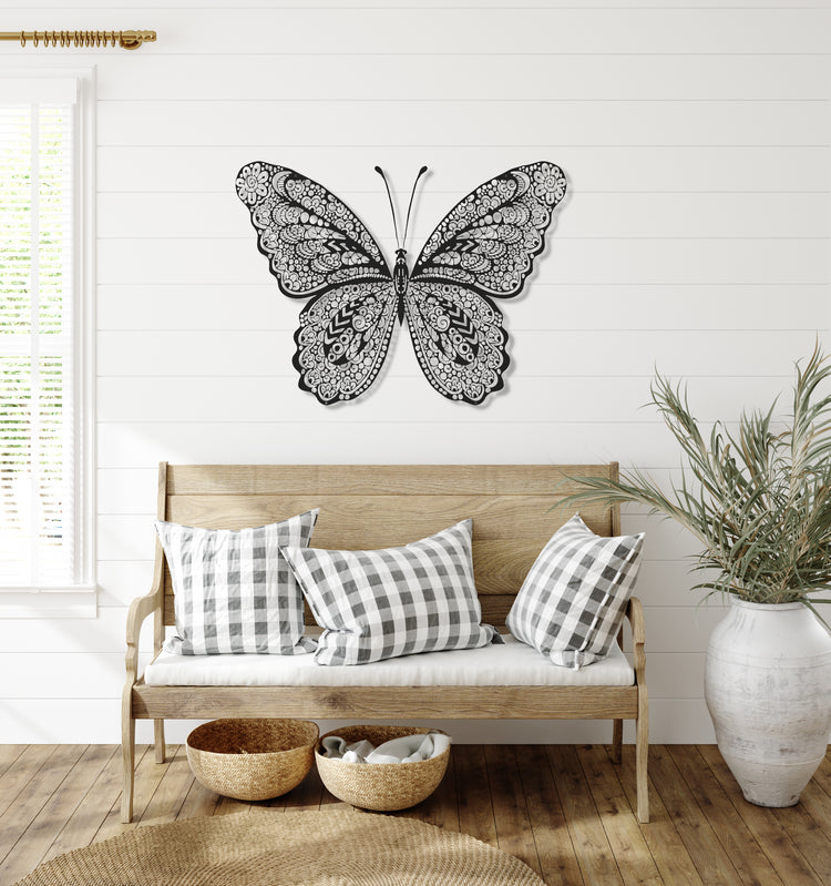 ・"Butterfly"・Premium Metal Wall Art - Limited Edition | Artdesigna Glass Printing Wall Arts.