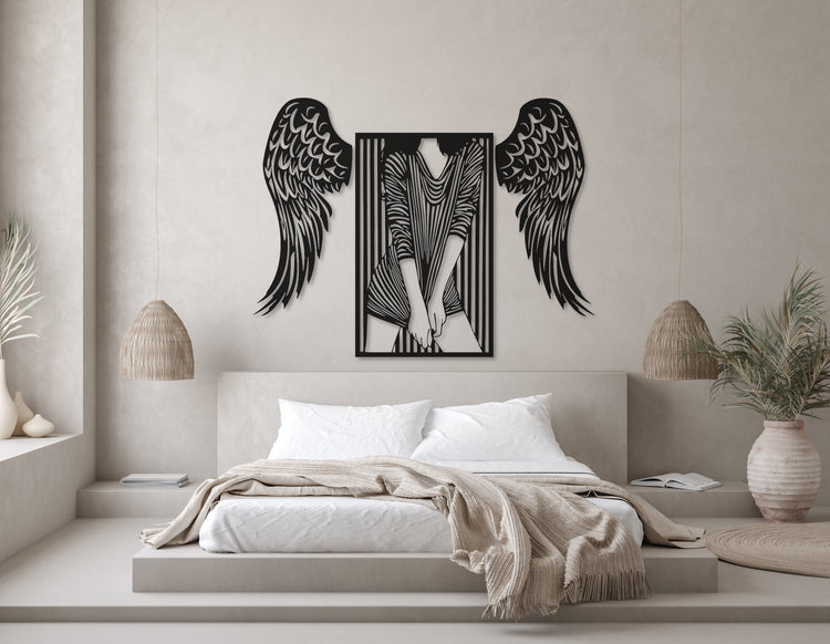 ・"Angel Wings Combination"・Premium Metal Wall Art - Limited Edition | Artdesigna Glass Printing Wall Arts.