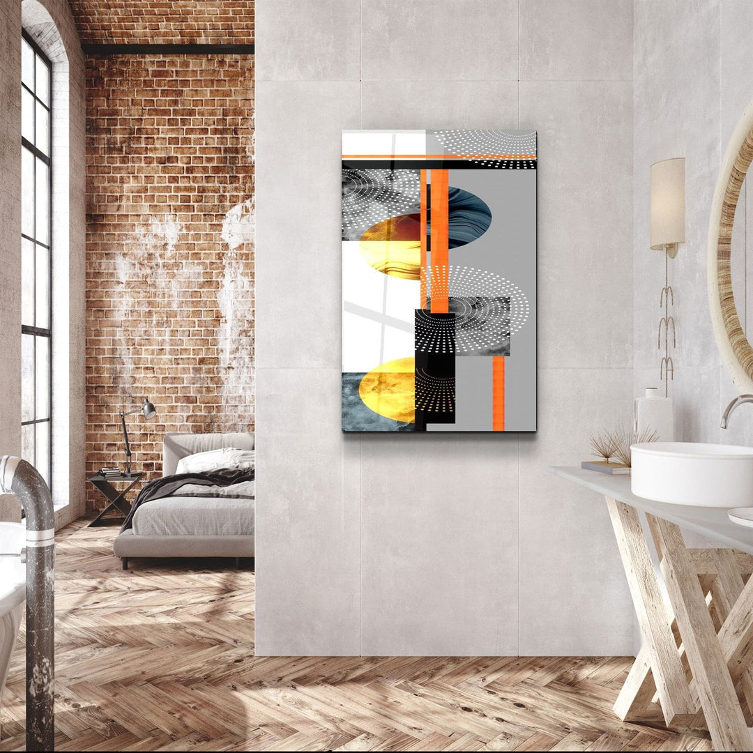 ・"Abstract Shapes"・Glass Wall Art | Artdesigna Glass Printing Wall Arts.