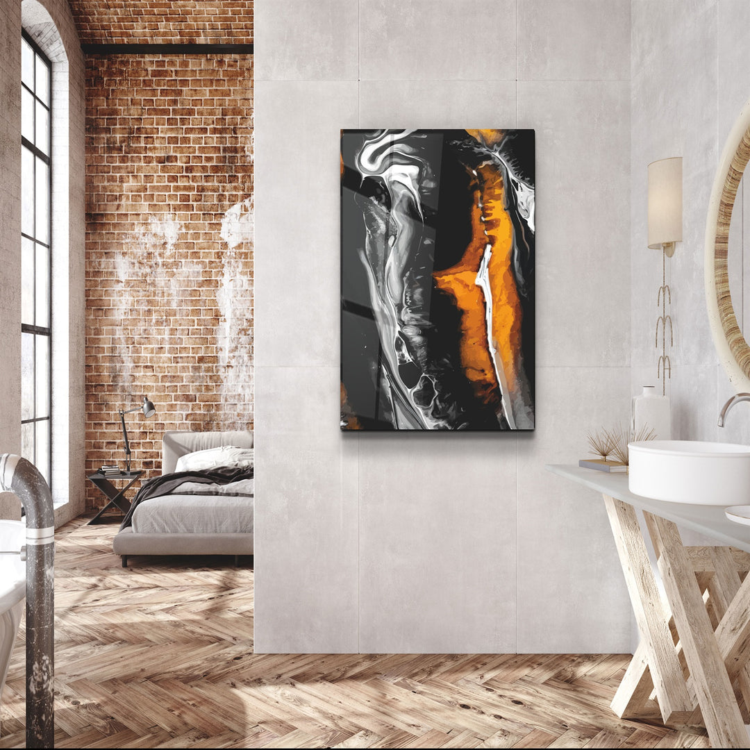 ・"Abstract Shapes V10"・Glass Wall Art | Artdesigna Glass Printing Wall Arts.