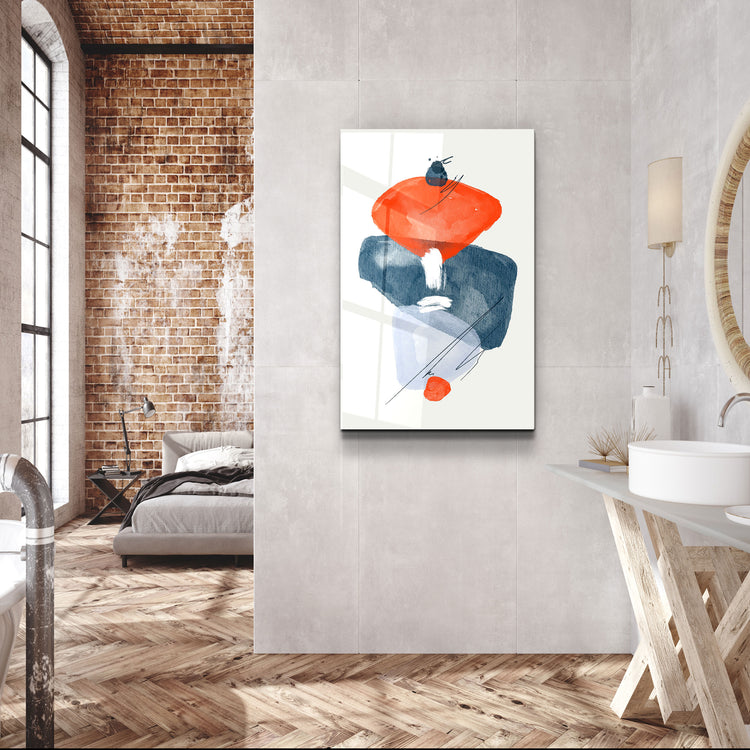 ・"Abstract Shapes V3"・Glass Wall Art | Artdesigna Glass Printing Wall Arts.