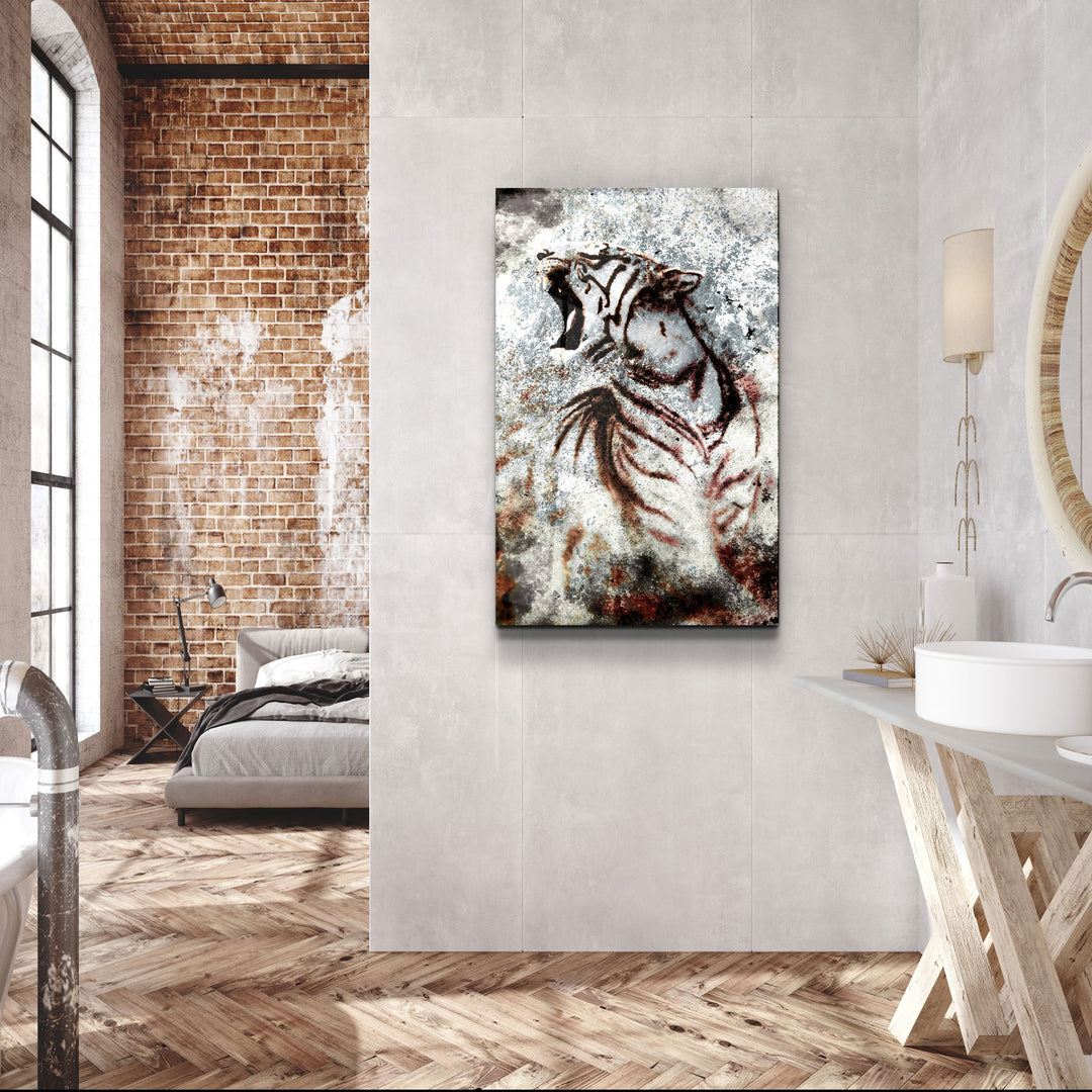 ・"Fearless"・Glass Wall Art | Artdesigna Glass Printing Wall Arts.