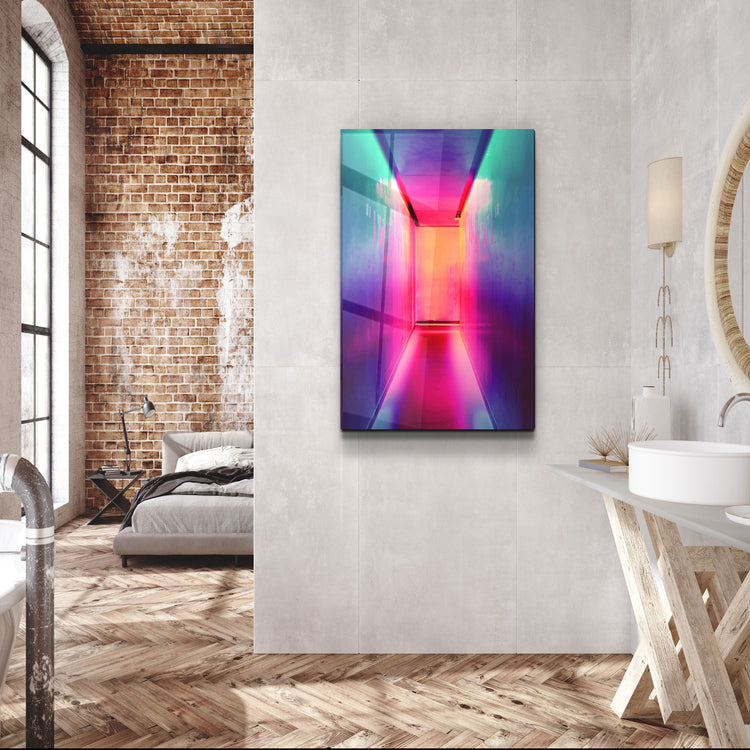 ・"Road to Happiness"・Glass Wall Art | Artdesigna Glass Printing Wall Arts.