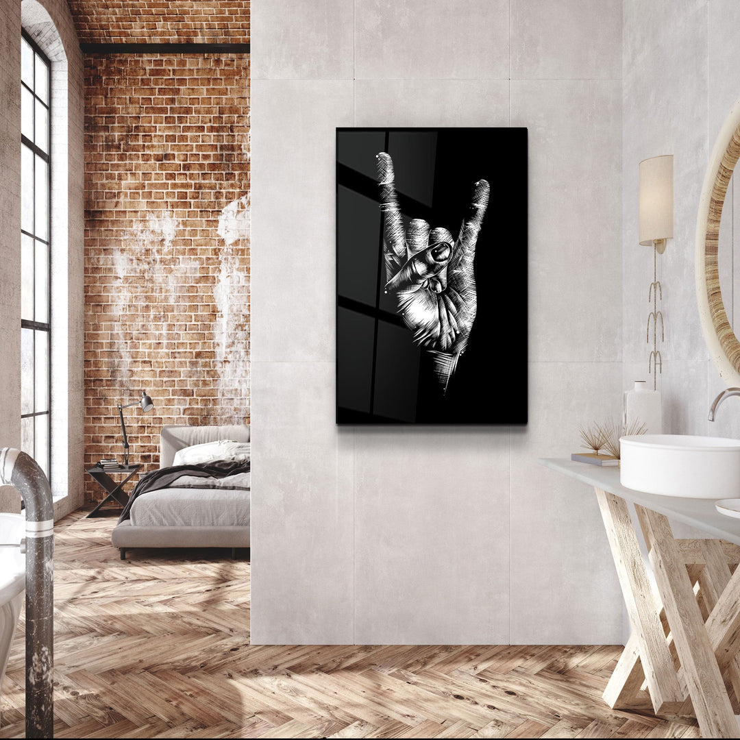 ・"Forever Rock N Roll"・Glass Wall Art | Artdesigna Glass Printing Wall Arts.