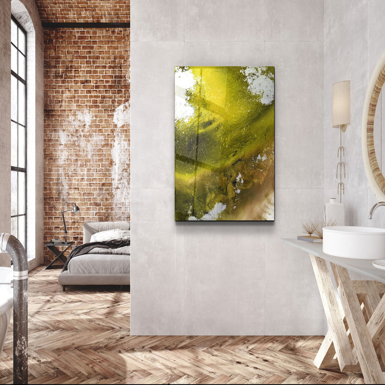 ・"Bird's Eye In Yellow V3"・Glass Wall Art | Artdesigna Glass Printing Wall Arts.