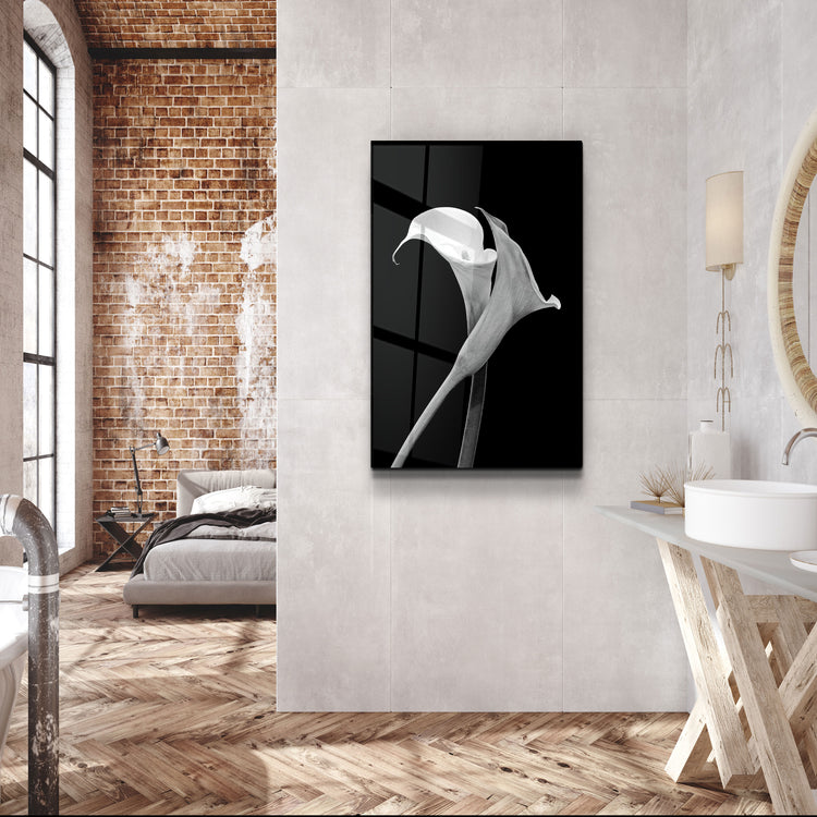 ・"Arum Lily"・Glass Wall Art | Artdesigna Glass Printing Wall Arts.