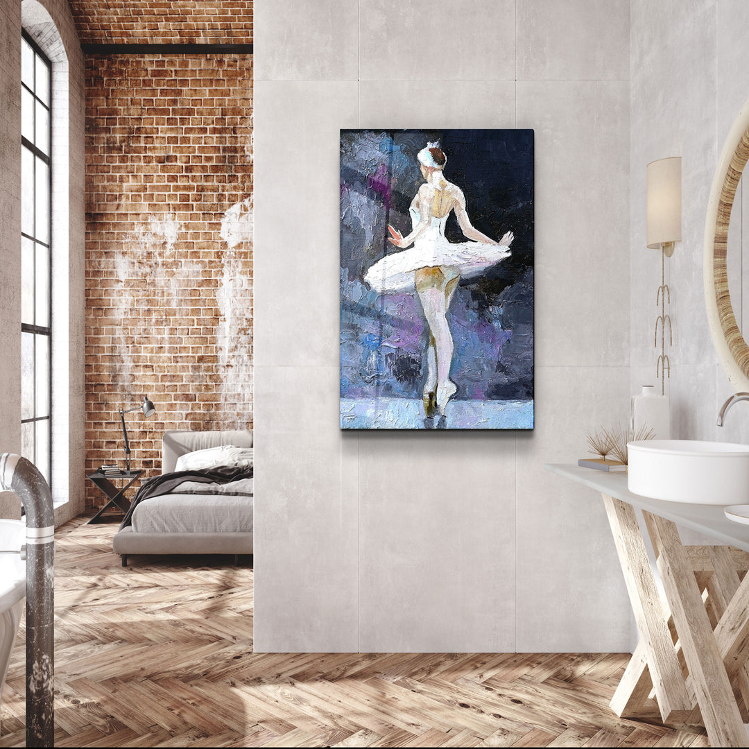 ・"Ballerina"・Glass Wall Art | Artdesigna Glass Printing Wall Arts.