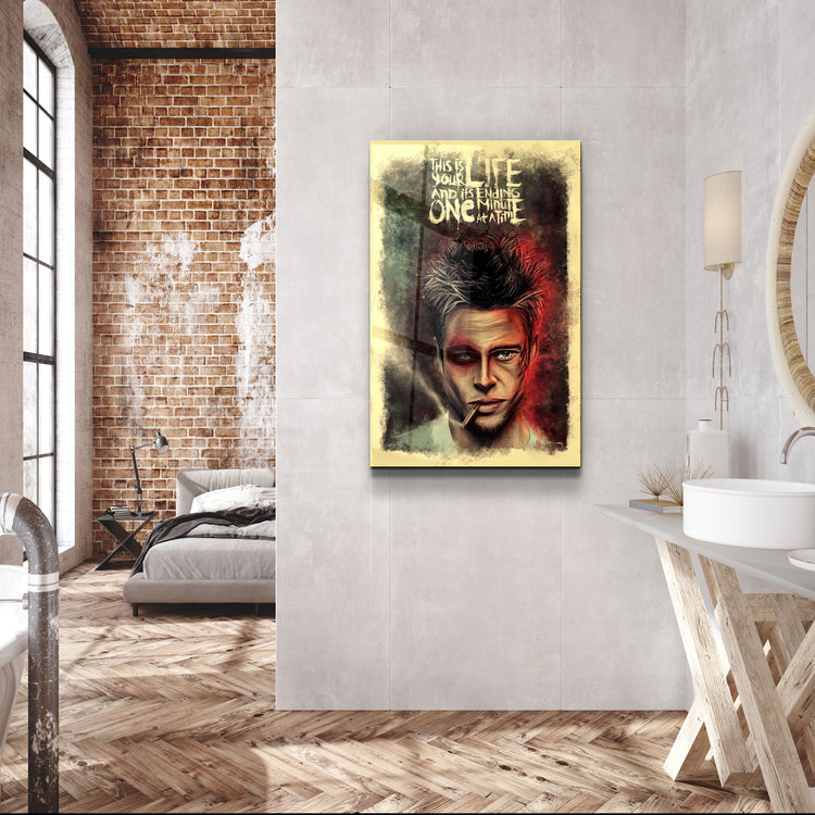 ・"Fight Club V1"・GLASS WALL ART | Artdesigna Glass Printing Wall Arts.