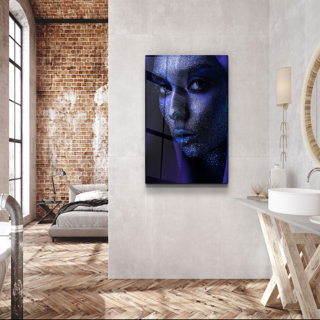 ・"Silvery Glance"・Glass Wall Art | Artdesigna Glass Printing Wall Arts.