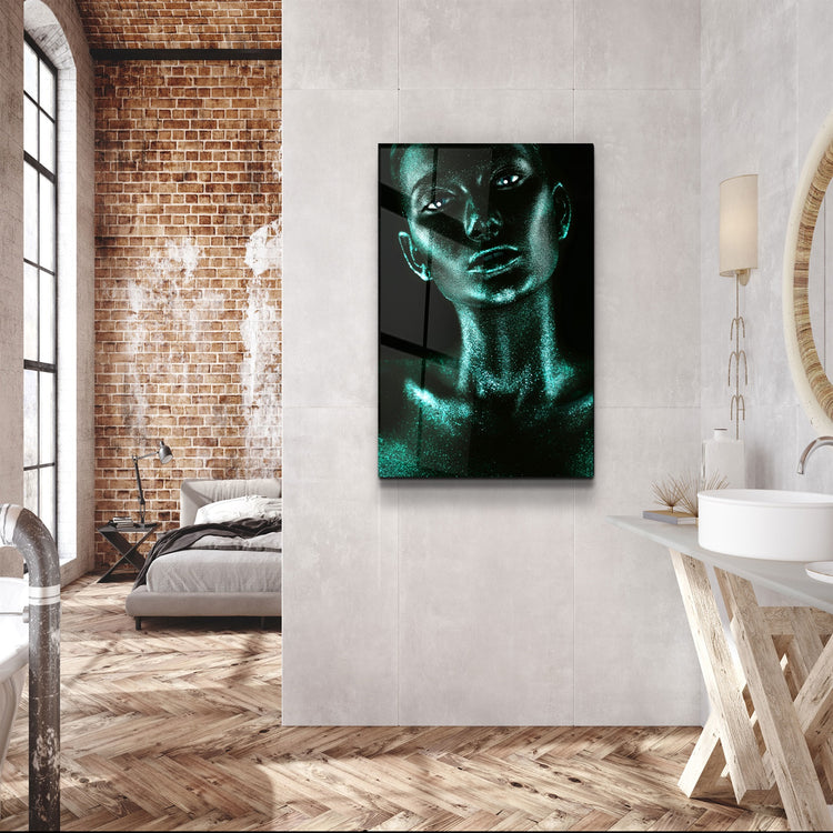 ・"Triteia Green"・Glass Wall Art | Artdesigna Glass Printing Wall Arts.