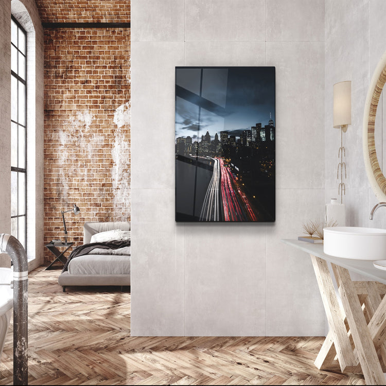 ・"City Landscape"・Glass Wall Art | Artdesigna Glass Printing Wall Arts.