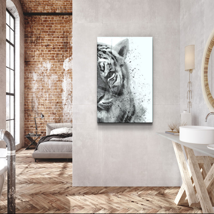 ・"Tiger 6"・Glass Wall Art | Artdesigna Glass Printing Wall Arts.