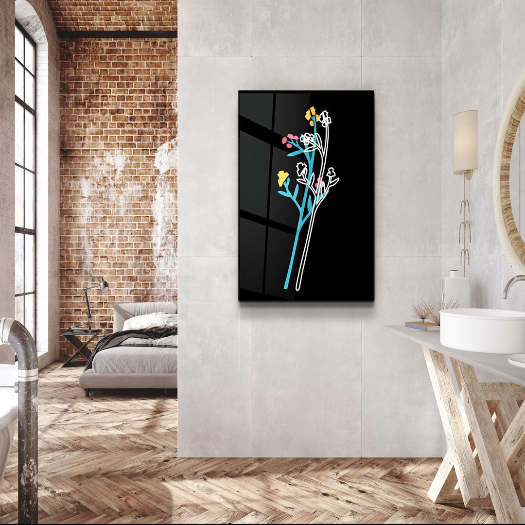 ・"Modern Line Abstract V7"・Glass Wall Art | Artdesigna Glass Printing Wall Arts.