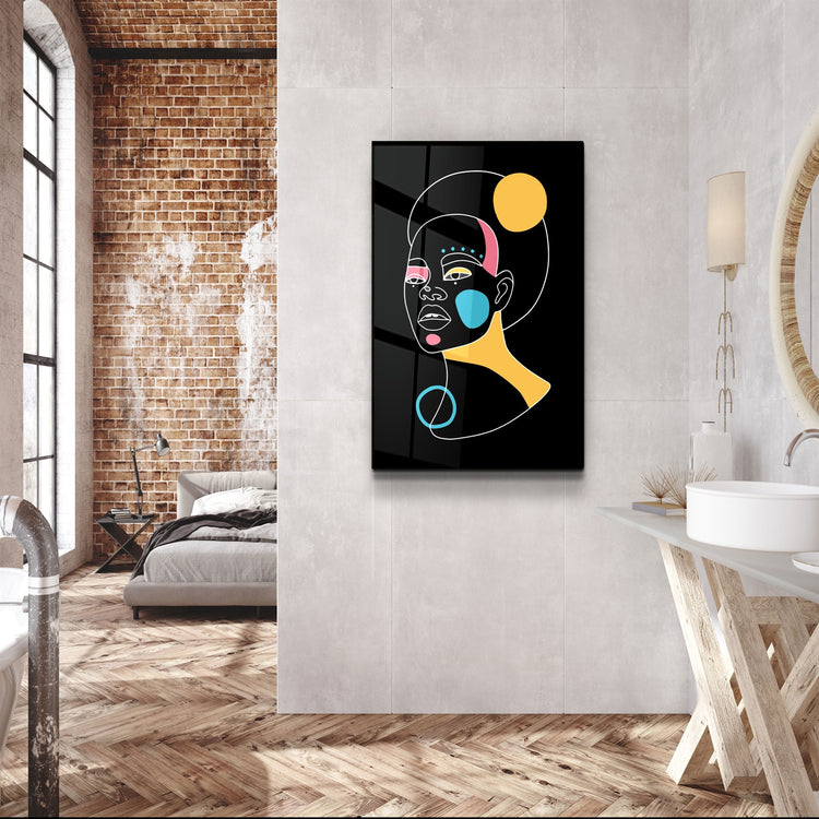 ・"Modern Line Abstract V12"・Glass Wall Art | Artdesigna Glass Printing Wall Arts.