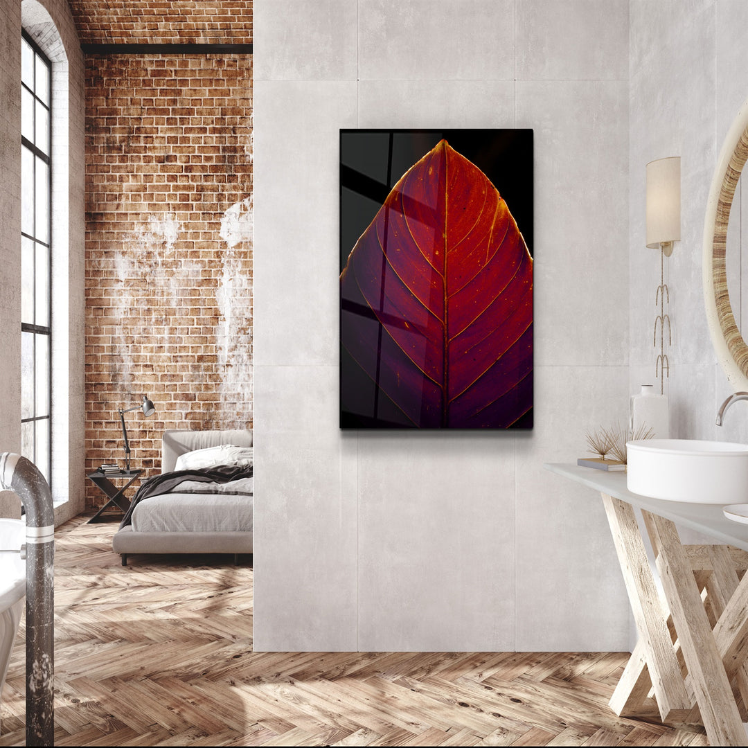 ・"Leaf v2"・Glass Wall Art | Artdesigna Glass Printing Wall Arts.