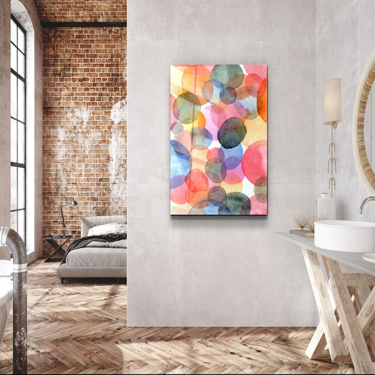 ・"Circle Paints"・Glass Wall Art | Artdesigna Glass Printing Wall Arts.