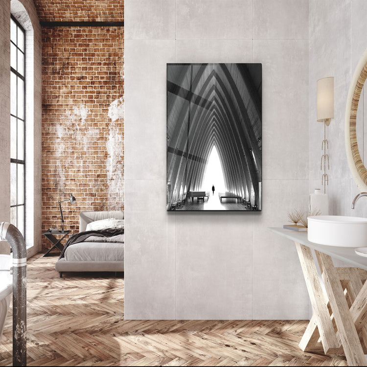 ・"Light at the End"・Glass Wall Art | Artdesigna Glass Printing Wall Arts.