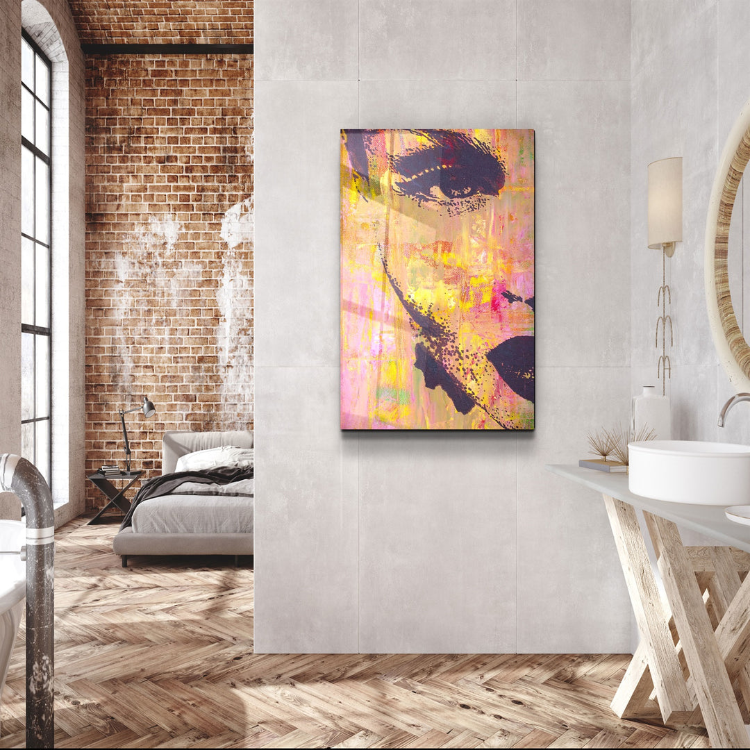 ・"Mysterious Woman"・Glass Wall Art | Artdesigna Glass Printing Wall Arts.