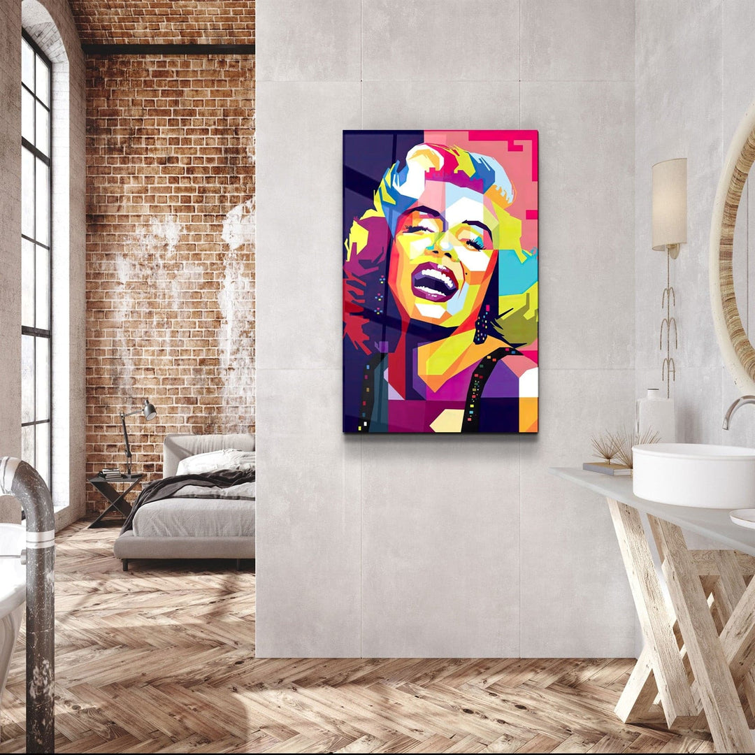 ・"Marilyn"・Glass Wall Art | Artdesigna Glass Printing Wall Arts.