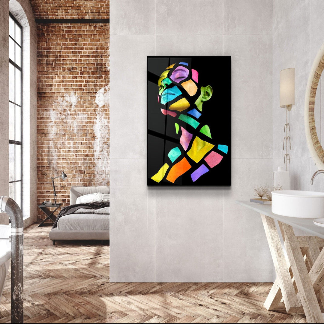 ・"ColourFace"・Glass Wall Art | Artdesigna Glass Printing Wall Arts.