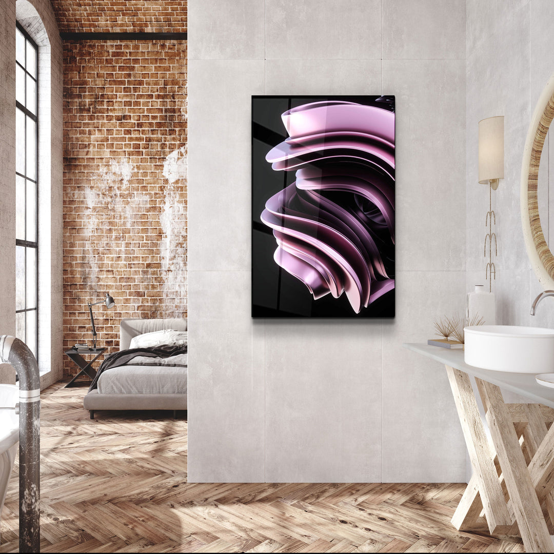 ・"Abstract Modern Design"・Designer's Collection Glass Wall Art