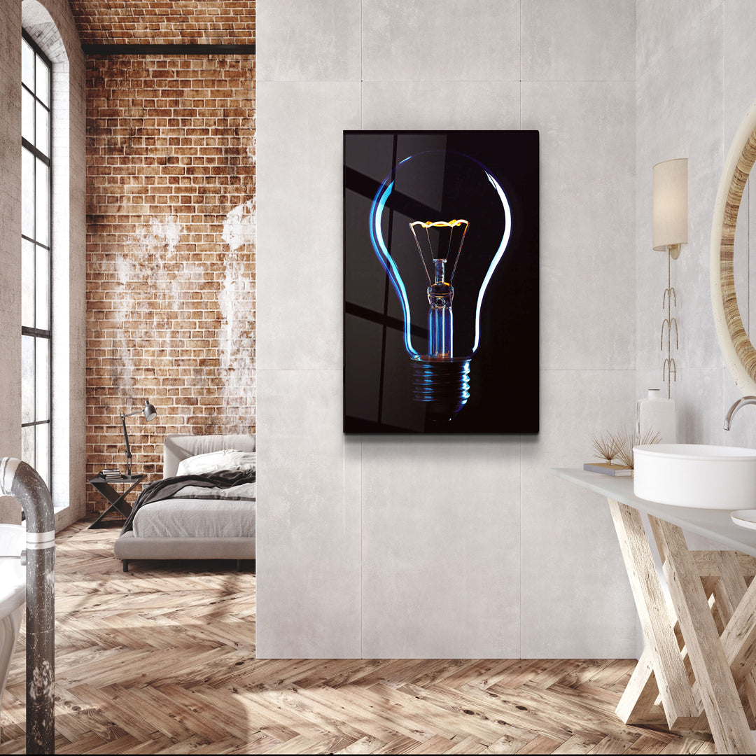 ・"The Bulb"・Designer's Collection Glass Wall Art