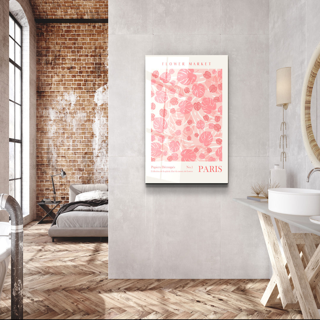 ・"Flower Market No:1 Paris"・Gallery Print Collection Glass Wall Art