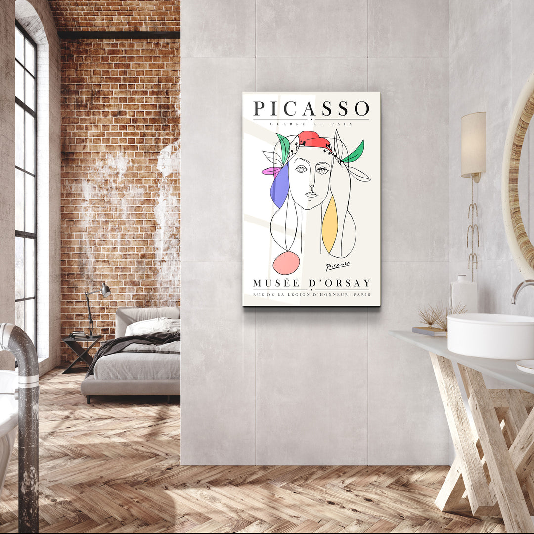 ・"Pablo Picasso - Guerre Et Paix"・Gallery Print Collection Glass Wall Art