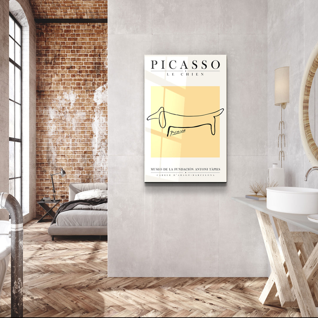 ・"Pablo Picasso - Le Chien"・Gallery Print Collection Glass Wall Art