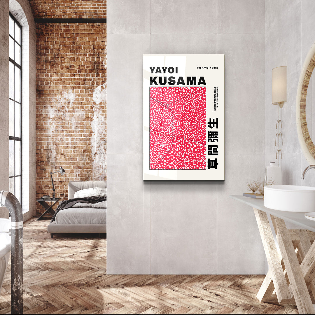 ・"Yayoi Kusama - Tokyo - 1998"・Gallery Print Collection Glass Wall Art