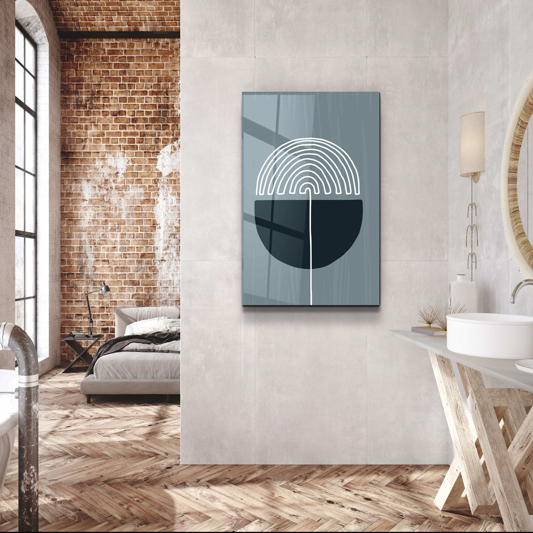 ・"Modern V6"・Glass Wall Art