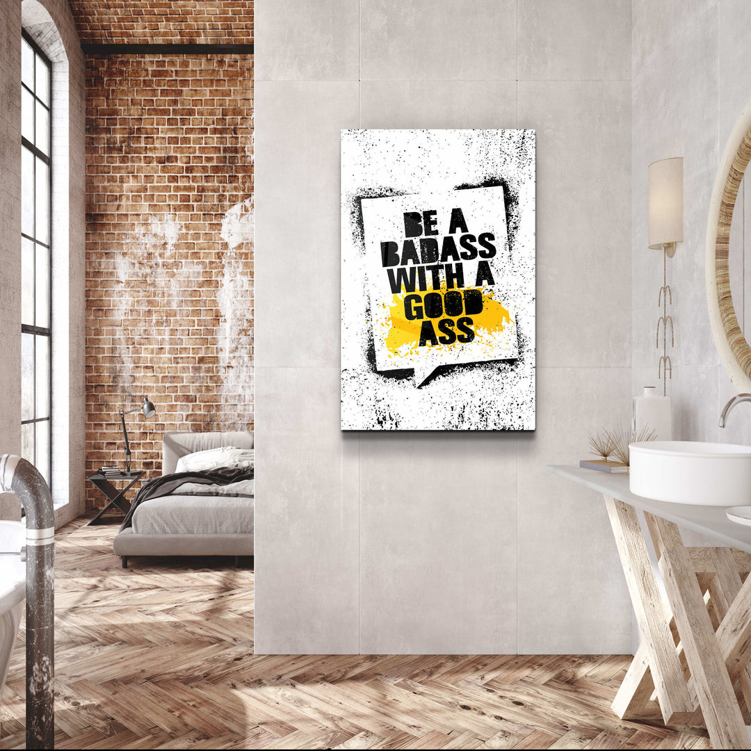 ・"Be a"・Motivational Glass Wall Art